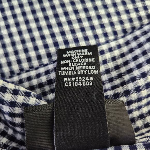 Maggie Barnes 2-in-1 Button Blouse Women's Plus Size 20W Checkered Short Sleeve - Picture 11 of 11